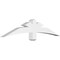 Ekena Millwork Davenport Architectural Grade PVC Gable Bracket, 60"W x 12 1/2"H x 4"D x 4"F, 5/12 Pitch GBP060X13X0404DAV00 - alternate 1